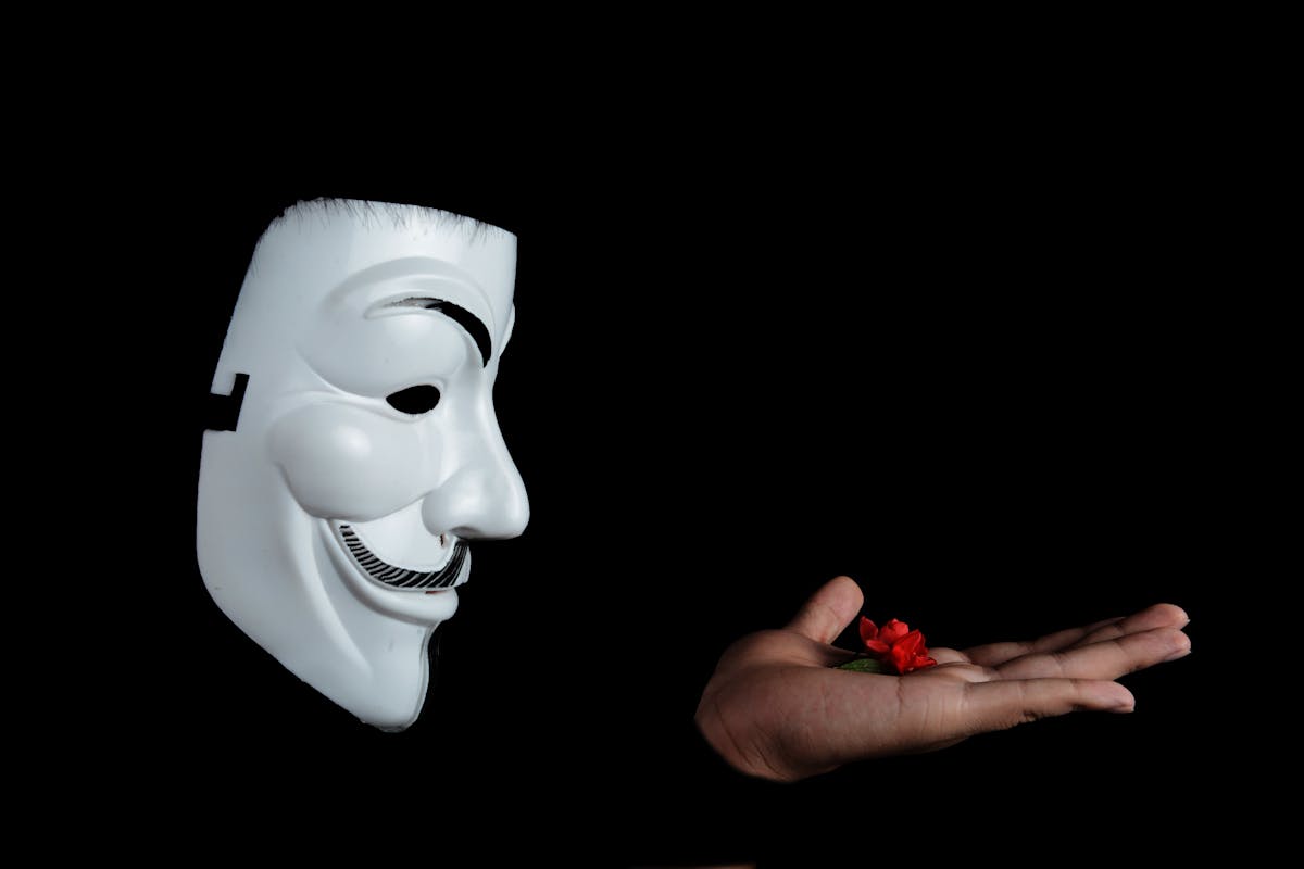 social engineering jenta tech hacker holding flower